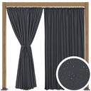 ZASŁONA TARASOWA OGRODOWA ZASŁONY TARASOWE OGRODOWE T 155x280 grafitowa