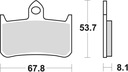 SABOTS DE FREIN DE FREIN KH187 ORGANIC HONDA RVF 750 94-97, CB 900 HORNET 02-06, CB photo 1 - milautoparts-fr.ukrlive.com