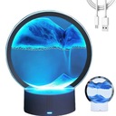 ДИНАМИЧЕСКАЯ 3D КАРТИНА ТЕКУЧЕГО ПЕСКА ВРАЩАЮЩЕГОСЯ ПЕСКА СО СВЕТОДИОДНЫМ НОЧНИКОМ