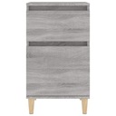 vidaXL Nočný stolík, farba šedá dub sonoma, 40x35x70 cm Farba nábytku betón