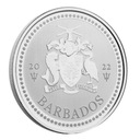 Barbados 2022 - Trident Ag999 1oz BU Próba 999,9