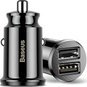 АВТОМОБИЛЬНОЕ ЗАРЯДНОЕ УСТРОЙСТВО BASEUS GRAIN MINI 2XUSB ЧЕРНОЕ 3.1А С ПОДСВЕТКОЙ