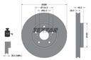 DISCOS ZAPATAS PARTE DELANTERA TEXTAR LEXUS IS II 220D 177KM 