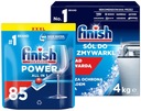 Finish Power All in One Set Капсулы 85 штук + соль для посудомоечной машины 4 кг