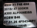 BMW X1 F48 F39 25168483098 LEVIER CRIC CHANGEMENTS VITESSE AVEC MECHANIZMEMphoto 11