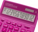 Калькулятор офисный большой CITIZEN SDC-444, розовый