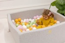 Квадратний басейн з 500 м'ячами,110х110х40, Темно-сірий, Cotton, Модель Summe