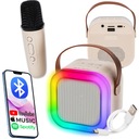 ПОРТАТИВНЫЙ ДИНАМИК BLUETOOTH КАРАОКЕ RGB МИКРОФОН USB SD МИНИ-ГНЕЗДЬ