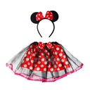 ВЫДАЮЩИЙСЯ КОСТЮМ МИККИ МИННИ МАУС ЮБКА С ГОЛОВОЙ И БАНТОМ