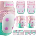 Комплект дитячих роликових ковзанів BERGEN XS рожевий м'ятний