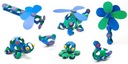 Clixo Magnetické kocky Crew pack, Zeleno-modré Druh nešpecifikovaný