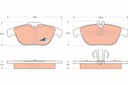 ZAPATAS DE FRENADO DB PARTE TRASERA W204 07-/X204 SOPORTE ALUMINIO GDB1738 