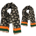 ЖЕНСКИЙ ШАРФ, ШАРФ, ШАРФ, БАНДАНА, БАНДАНА, БОЛЬШОЙ ХЛОПКОВЫЙ ЧЕРНЫЙ ШАРФ