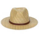 Мужская и женская натуральная воздушная соломенная шляпа-панама Гавана на лето