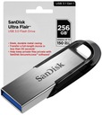 Pevný disk SanDisk Ultra Flair 256 GB Hmotnosť (s balením) 0.03 kg