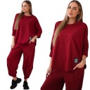 Хлопковая толстовка плюс негабаритные брюки итальянская мода