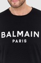 BALMAIN Čierne tričko s potlačou loga 2XL Kolekcia Wiosna / Lato 2023