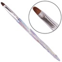 AlleLac Кисть для геля №6 Единорог Овал 8 мм