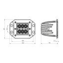 ФАРА РОБОЧА 4XLED 495 LM 6W + PODLACZENIE  (17224203293) фото min 9
