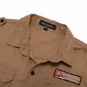 Pánska taktická outdoorová košeľa Bavlnená Vojenské vrecká regular Dominujúci vzor bez vzoru