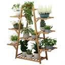 БОЛЬШАЯ ПОДСТАВКА ДЛЯ ЦВЕТОВ ДЕРЕВЯННАЯ ПОДСТАВКА ДЛЯ ЦВЕТОВ 11 МНОГОЯРУСНЫХ ГОРШКОВ