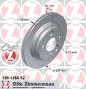 Tarcze+Klocki Zimmermann Sport P+T BMW 5 E39 324mmnuotrauka 4