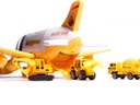 Transportér lietadlo + 3 autá stavebné vozidlá Hĺbka produktu 30 cm