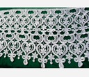 КРУЖЕВНОЙ ОРНАМЕНТ БЕЛАЯ ГИПУРА 30 см чудо УКРАШЕНИЕ ДЛЯ ШТОР