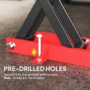 LIFT MOTORCYCLE HOMCOM CZARNY/CZERWONY 45X15X9,5-40 CM  photo 8