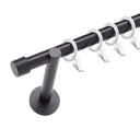 Модный ЧЕРНЫЙ карниз 220 см для интерьера 19 мм.