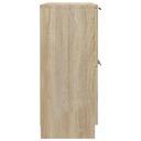 vidaXL Komoda, dub sonoma, 60x30x70 cm, materiál na báze dreva Výška nábytku 70 cm