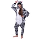 ZEBRA PIŻAMA Kigurumi Onesie Przebranie Kombinezon Kostium M 155-164