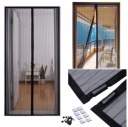 МОСКИТНАЯ СЕТКА С МАГНИТАМИ ДЛЯ БАЛКОННЫХ ДВЕРЕЙ 210Х100СМ ЧЕРНАЯ