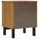 vidaXL Nočný stolík FLAM, 40x35x50 cm, masívne borovicové drevo Hmotnosť (s balením) 9.55 kg
