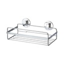 KOSZYK półka ŁAZIENKOWA STALOWA SREBRNA SEPIO LOFT 25 cm