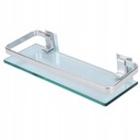ПОЛКА С ПРОЗРАЧНЫМ СТЕКЛЯННЫМ ЗЕРКАЛОМ 35 СМ