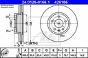 DISCOS ZAPATAS PARTE DELANTERA ATE OPEL ASTRA J BERLINA 