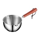 Mini Saucepan with Dual Pour Oil Melting Cooking Pot Stainless Steel 150ml