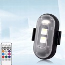 БЕЗПРОВІДНА ФАРА МИГАЛКА LED (СВІТЛОДІОД) МІЦНИЙ 8 КОЛІР 4 SZT. +ПУЛЬТ  (18878620803) фото min 8