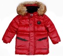 Zimná bunda červená prešívaná veľmi teplá kožušina NYC 4/5 116 122 EAN (GTIN) 5905549216248