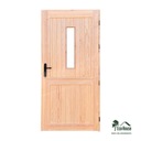 ВНЕШНИЕ ИЗОЛИРОВАННЫЕ ДВЕРИ СО СТЕКЛОМ 100х200 СОСНА