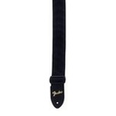 Ремень для гитары Fender Black Strap с золотым логотипом
