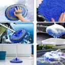 BROSSE VERS LAVAGE VOITURES TÉLESCOPIQUE 2 CULASSES MOPA MIKROFIBRA 160CMphoto 15