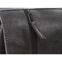 Študentská taška pánska kožená čierna s Vintage chlopňou na dokumenty A4 BV17 Dominujúci vzor bez vzoru