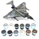 МОДЕЛЬ САМОЛЕТА НАБОР Gloster Javelin: ГРУНТОВКА, КРАСКА, ЛАК + МОЙКА