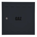 ГАЗОВАЯ ДВЕРЬ АНТРАЦИТ МАТОВАЯ 40x40