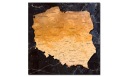 CORK BOARD POLAND Изображение карты 100х100см Польша