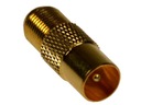 Переходник для гнезда F/антенны, медь, золото