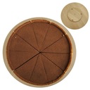 ВРАЩАЮЩАЯСЯ СЫРНАЯ ДОСКА ДЕРЕВЯННАЯ ТАРЕЛКА ДЛЯ ТОРТА 30 СМ