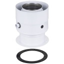 Турбоадаптер 60/100 х 80/125 белый SX-TD-ATB